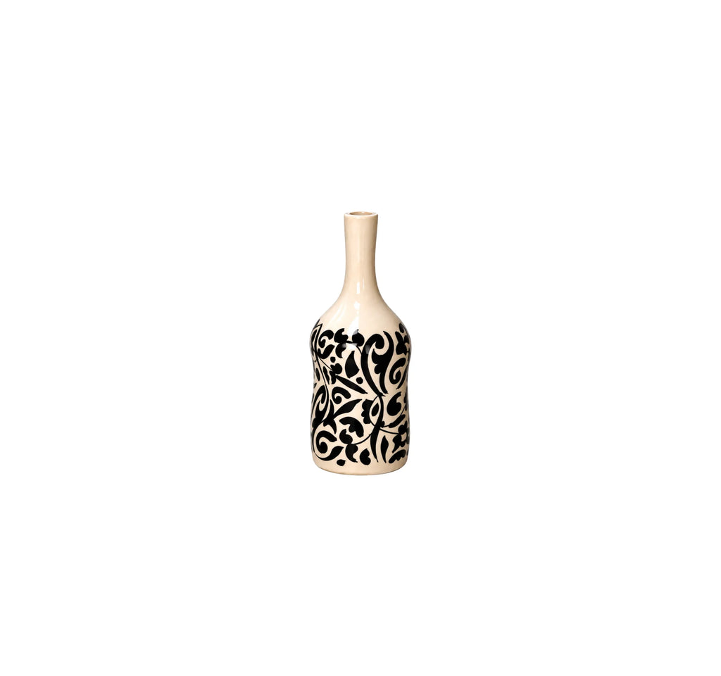 Black Ceramic Table Vase