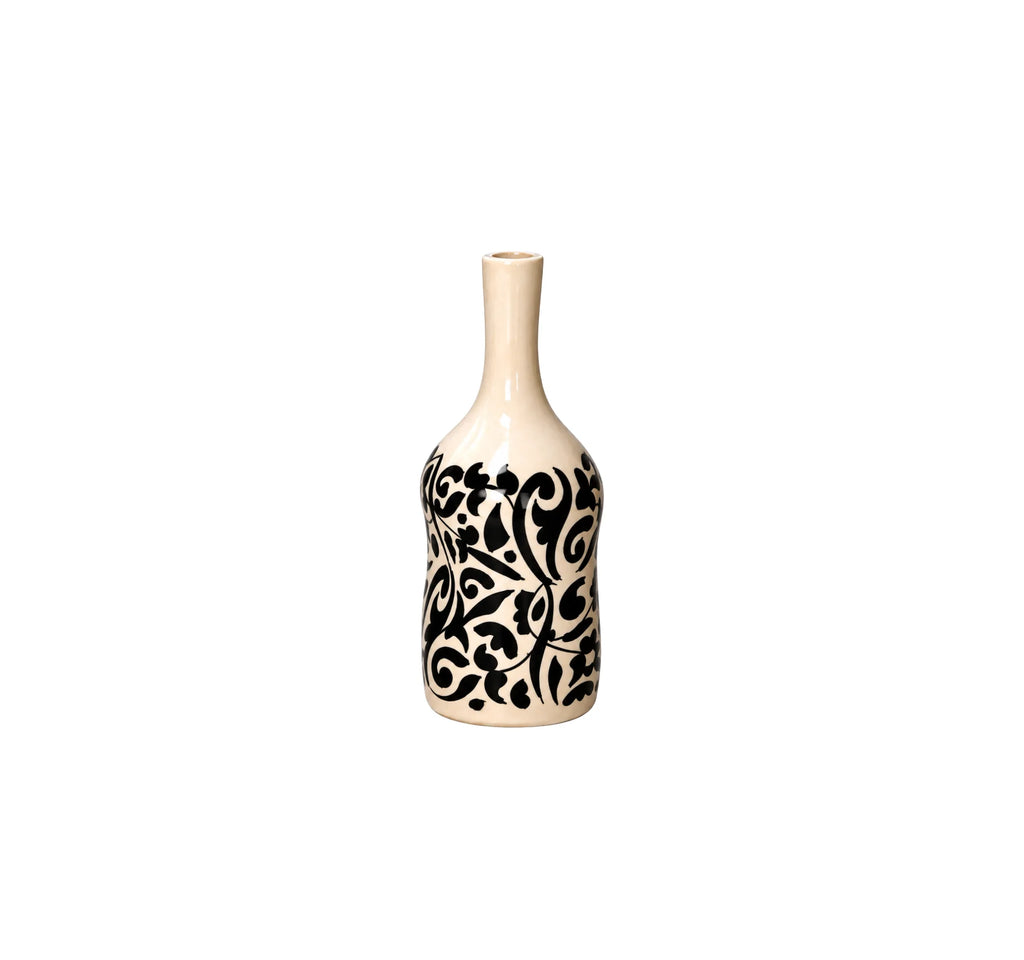 Black Ceramic Table Vase