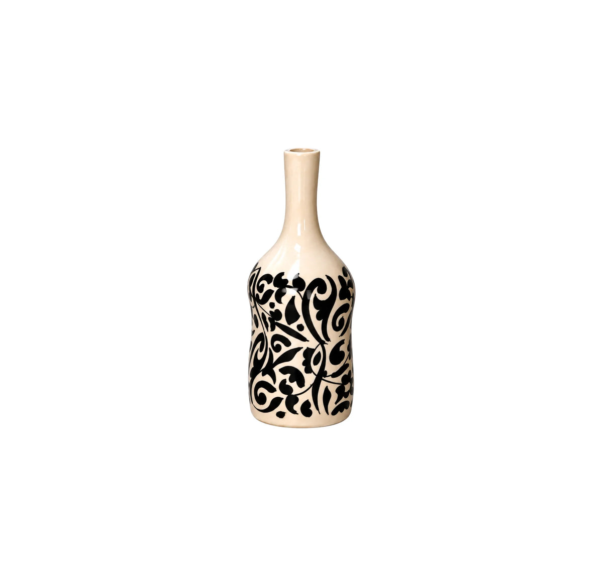 Black Ceramic Table Vase