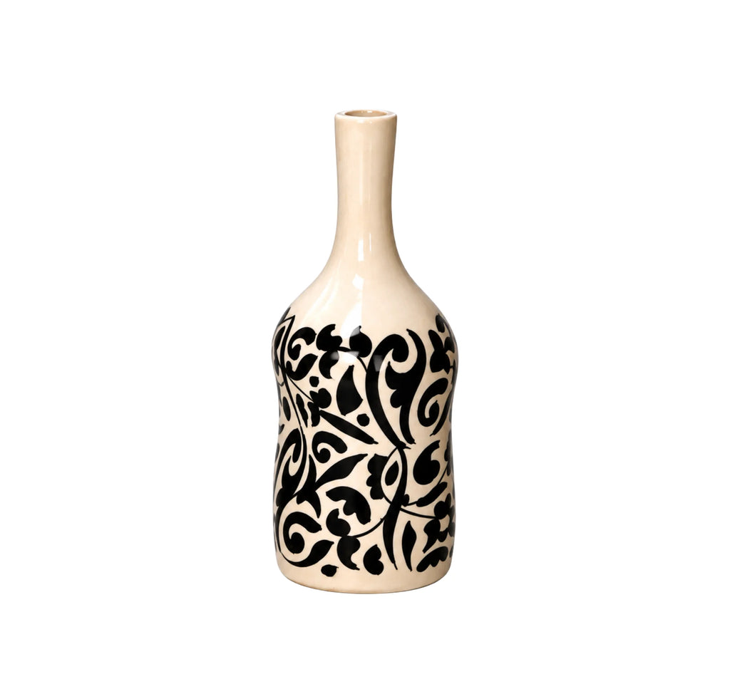 Black Ceramic Table Vase