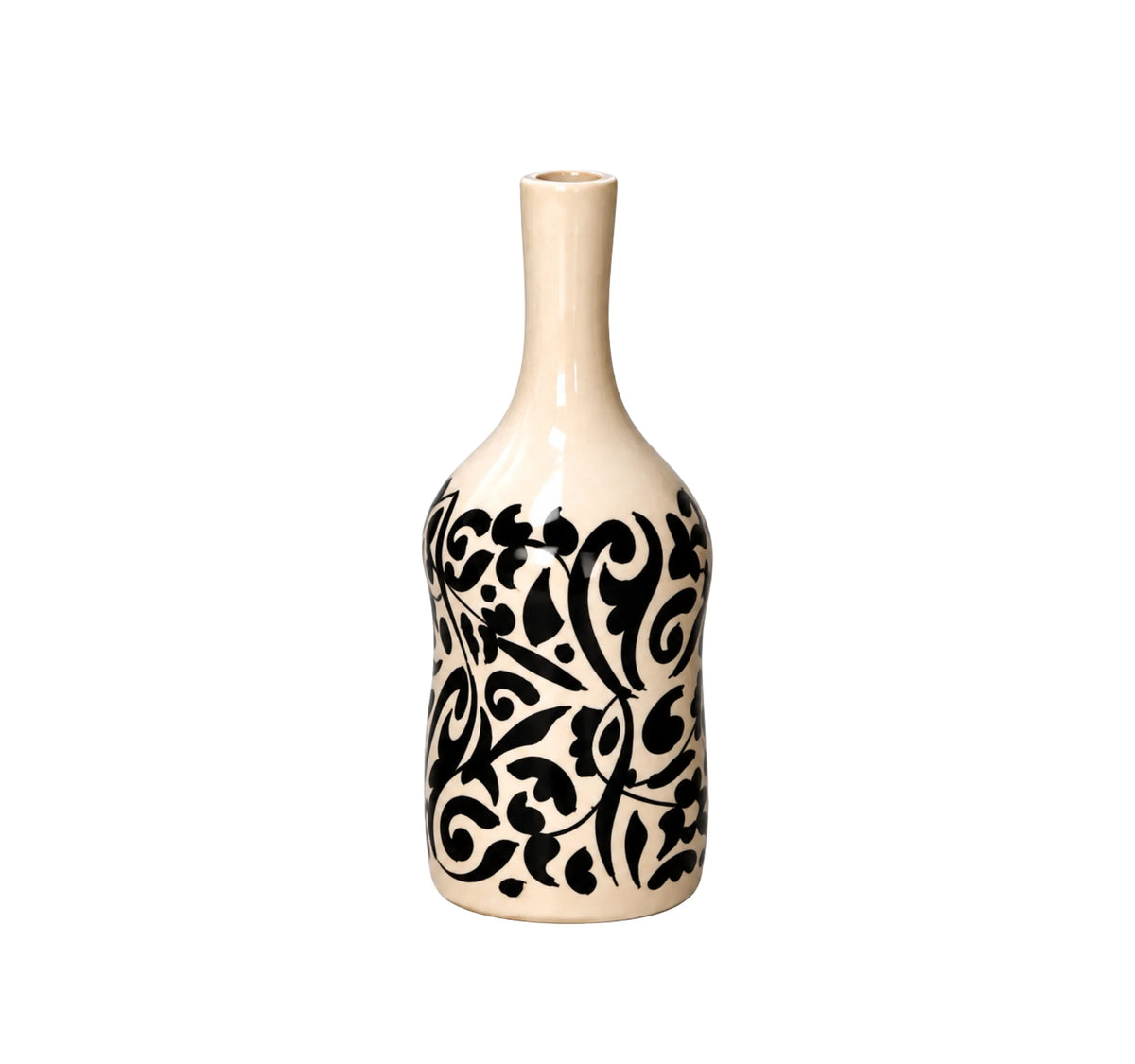 Black Ceramic Table Vase