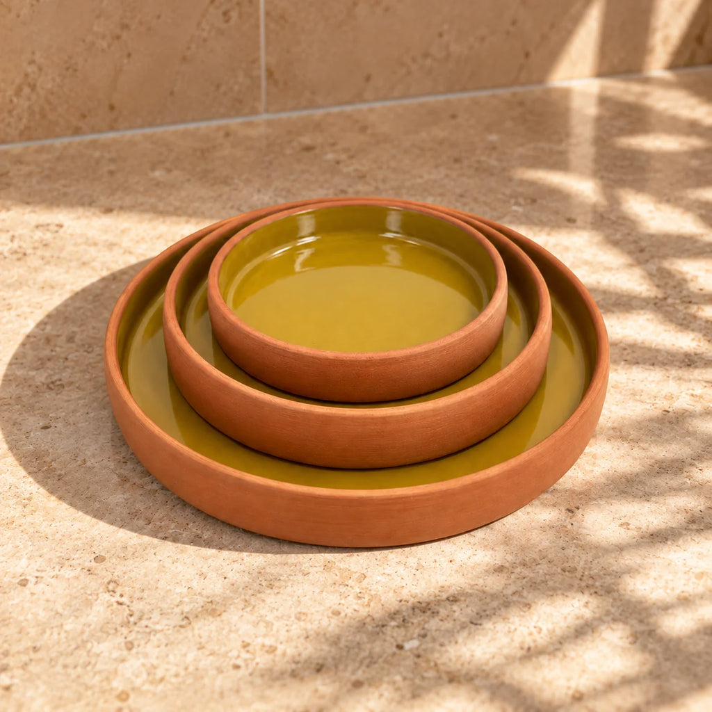 Restaurantware Ceramic Plates – Set of 3